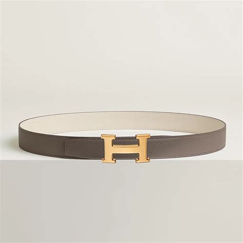 hermes 007625113046382|H belt buckle & Reversible leather strap 32 mm .